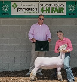 4th Overall Supreme Ewe
St. Joseph County 4-H Fair
