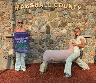 Champion Southdown Market Lamb
Marshall County 4-H Fair